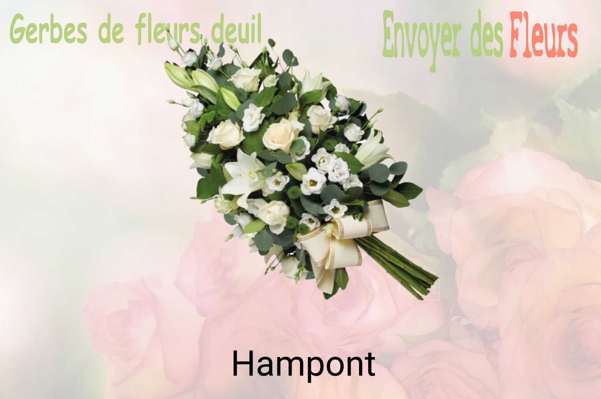 Gerbe de fleurs de deuil livrée à Hampont